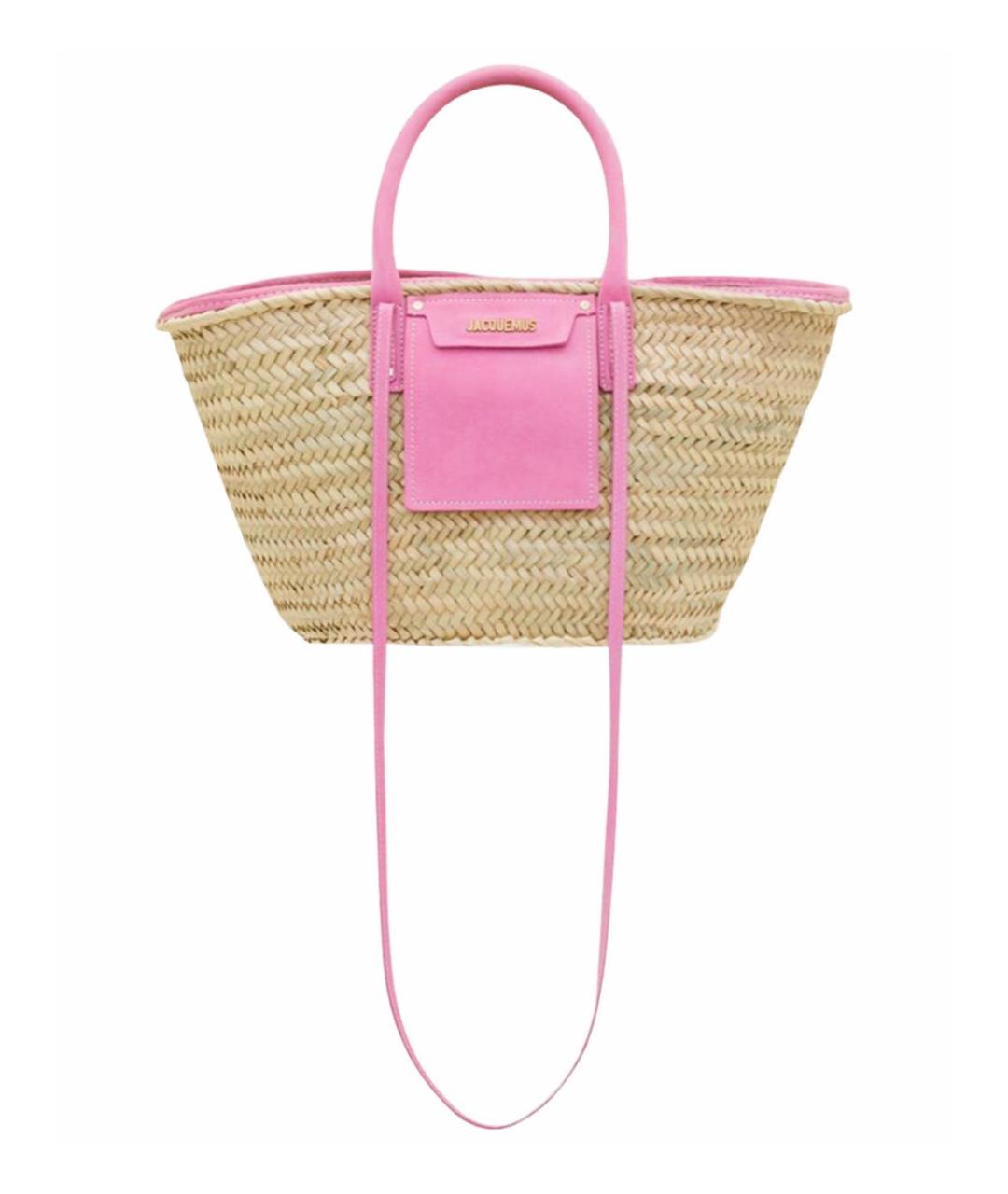 JACQUEMUS Розовая пляжная сумка, фото 9