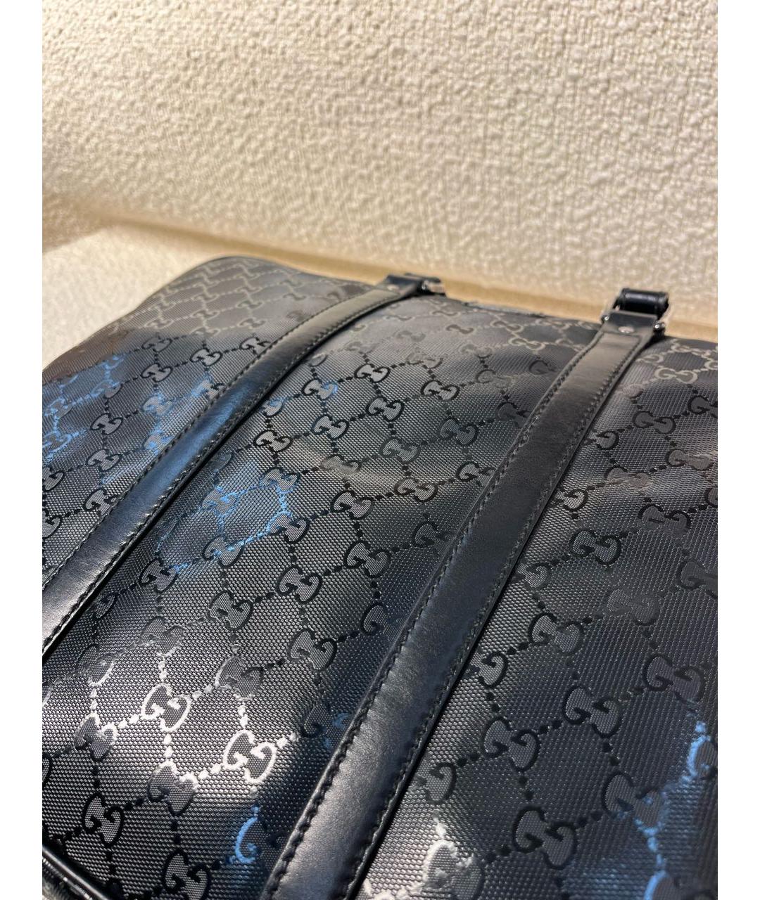 GUCCI Черный синтетический портфель, фото 7