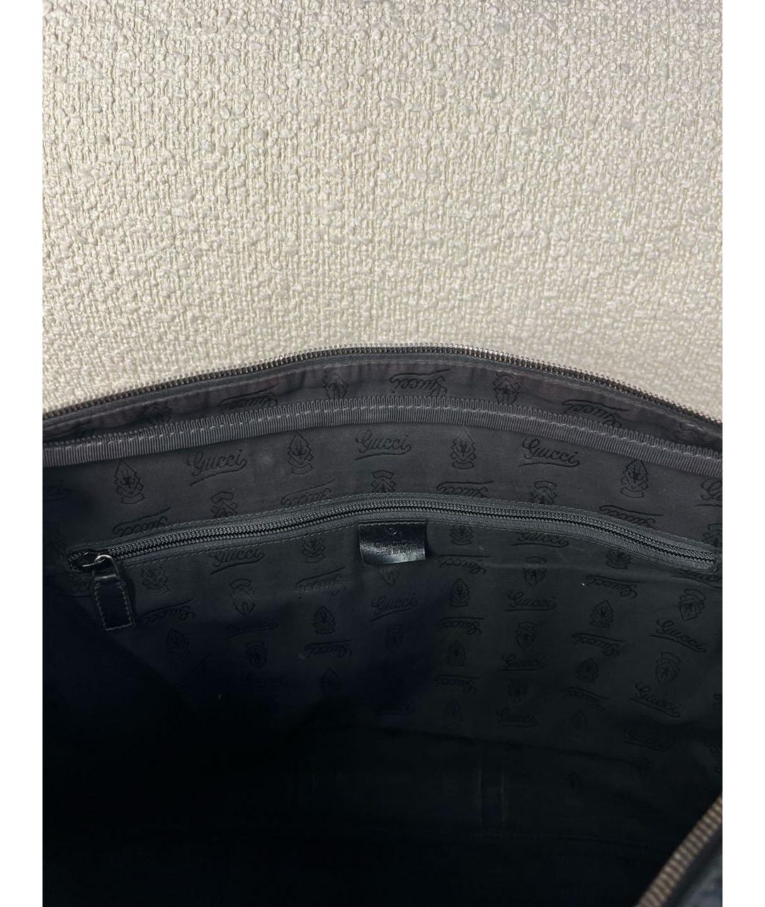 GUCCI Черный синтетический портфель, фото 4