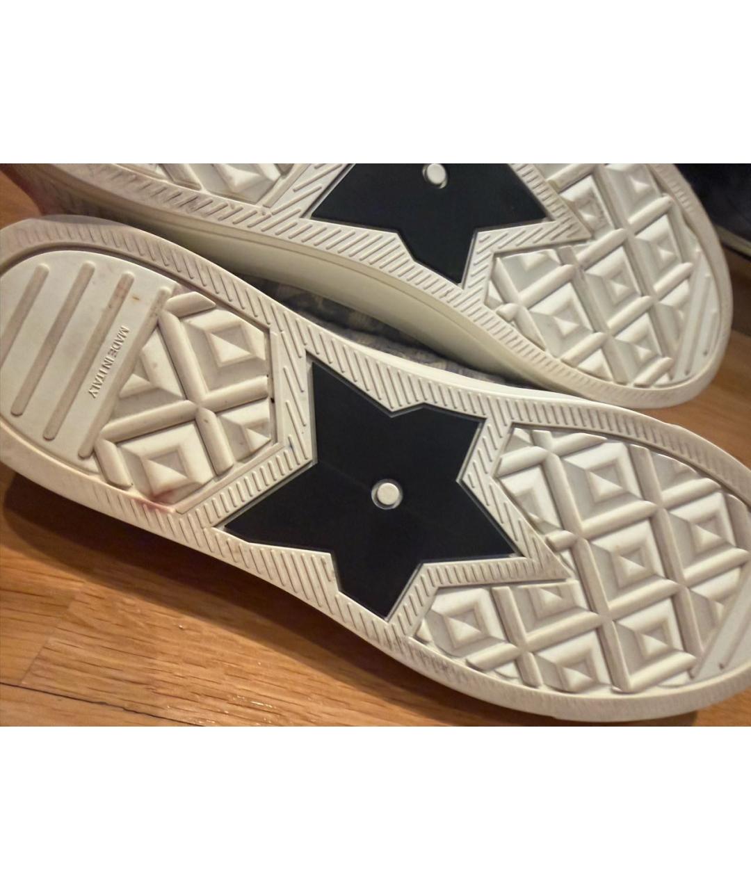 CHRISTIAN DIOR Бежевые текстильные кеды, фото 6