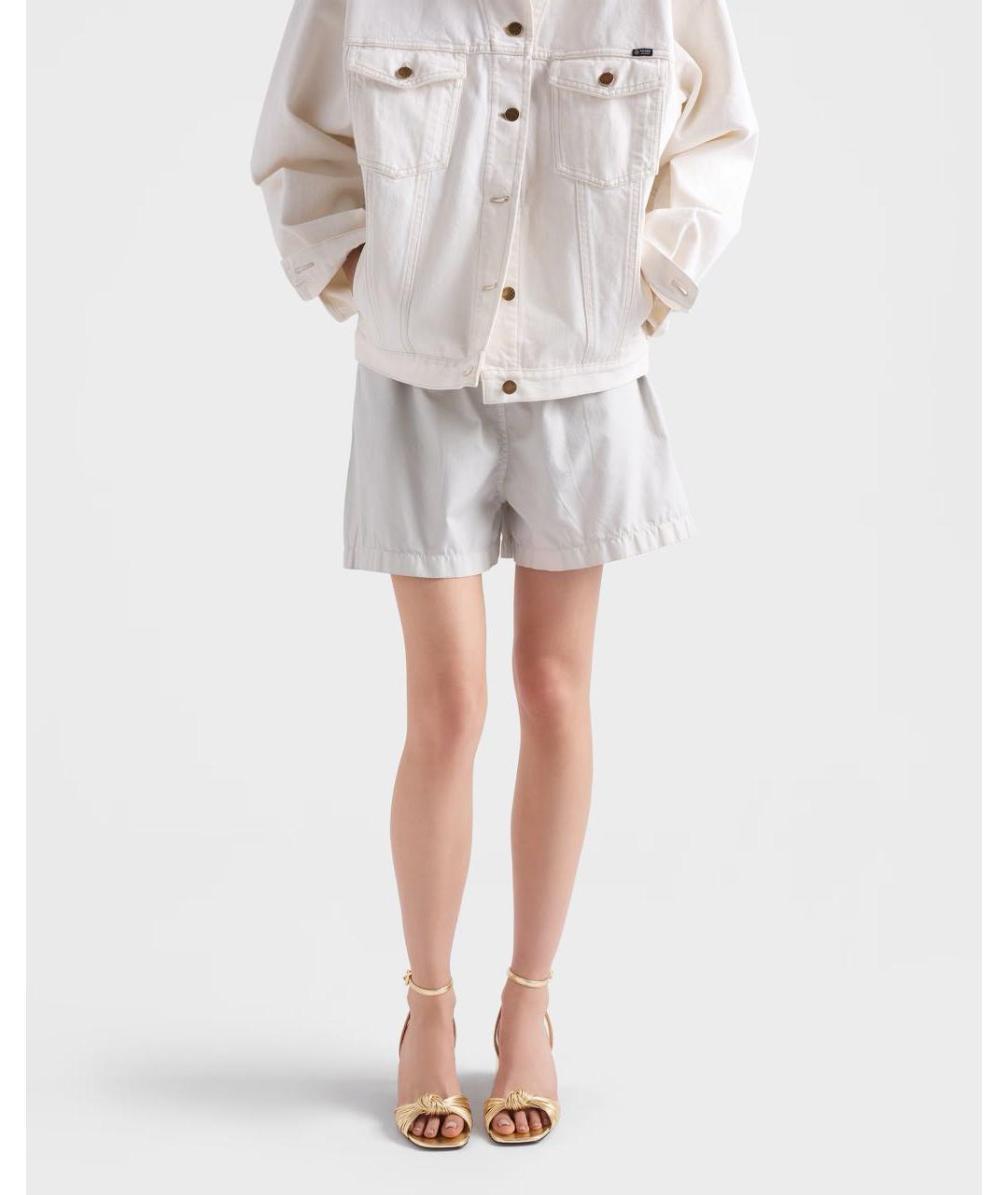 PRADA Золотые кожаные босоножки, фото 2