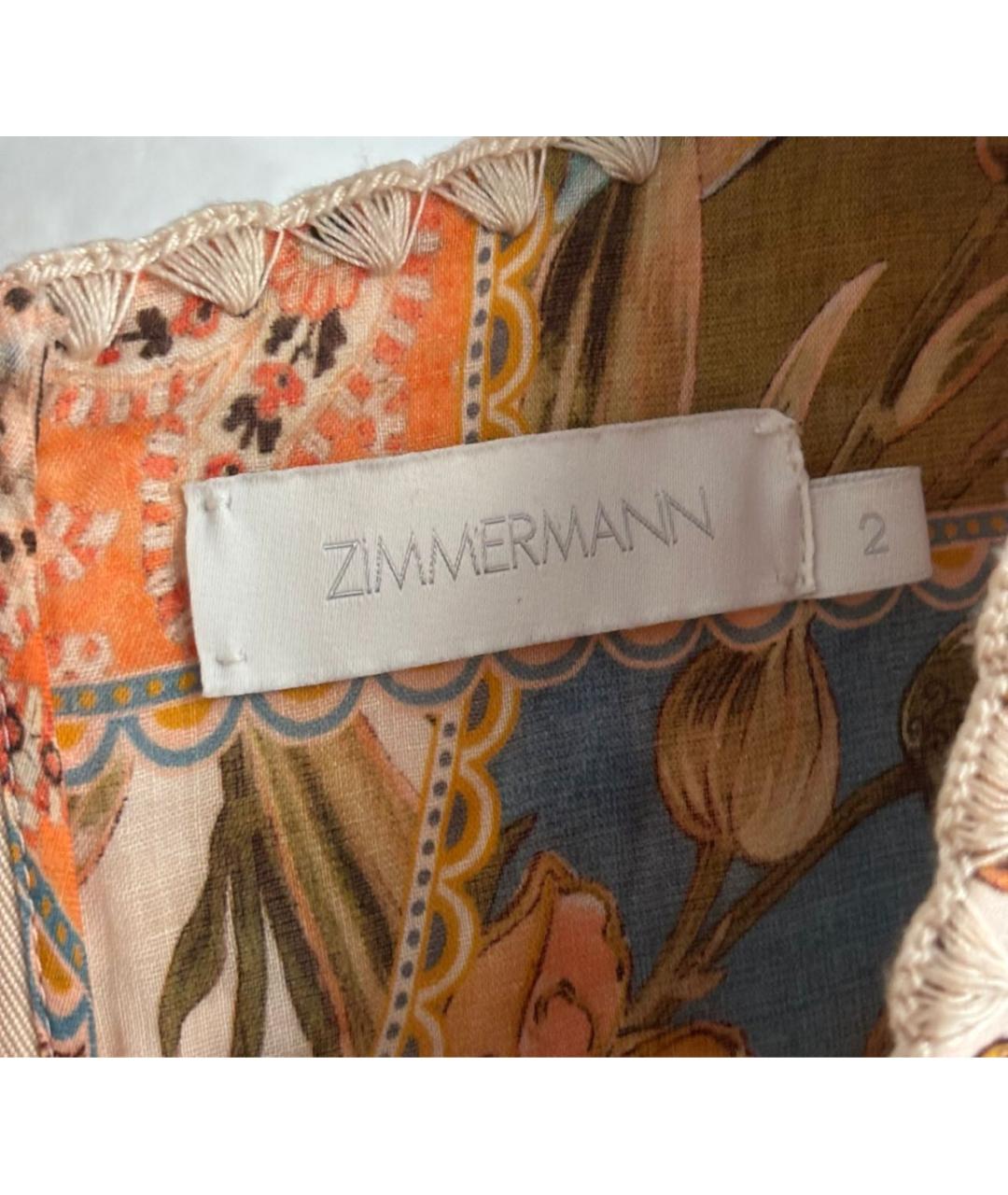 ZIMMERMANN Мульти платье, фото 6