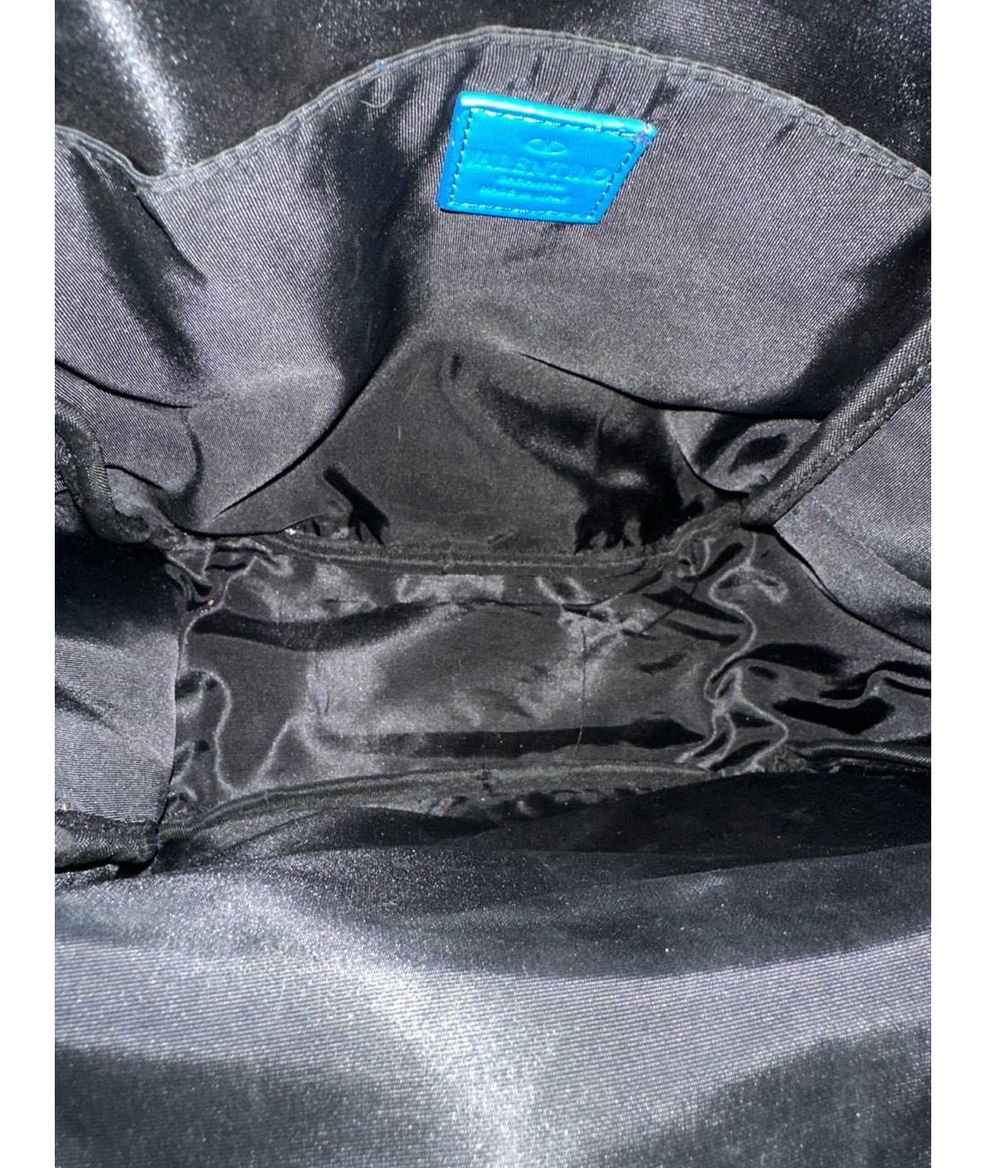 VALENTINO Синий тканевый рюкзак, фото 4