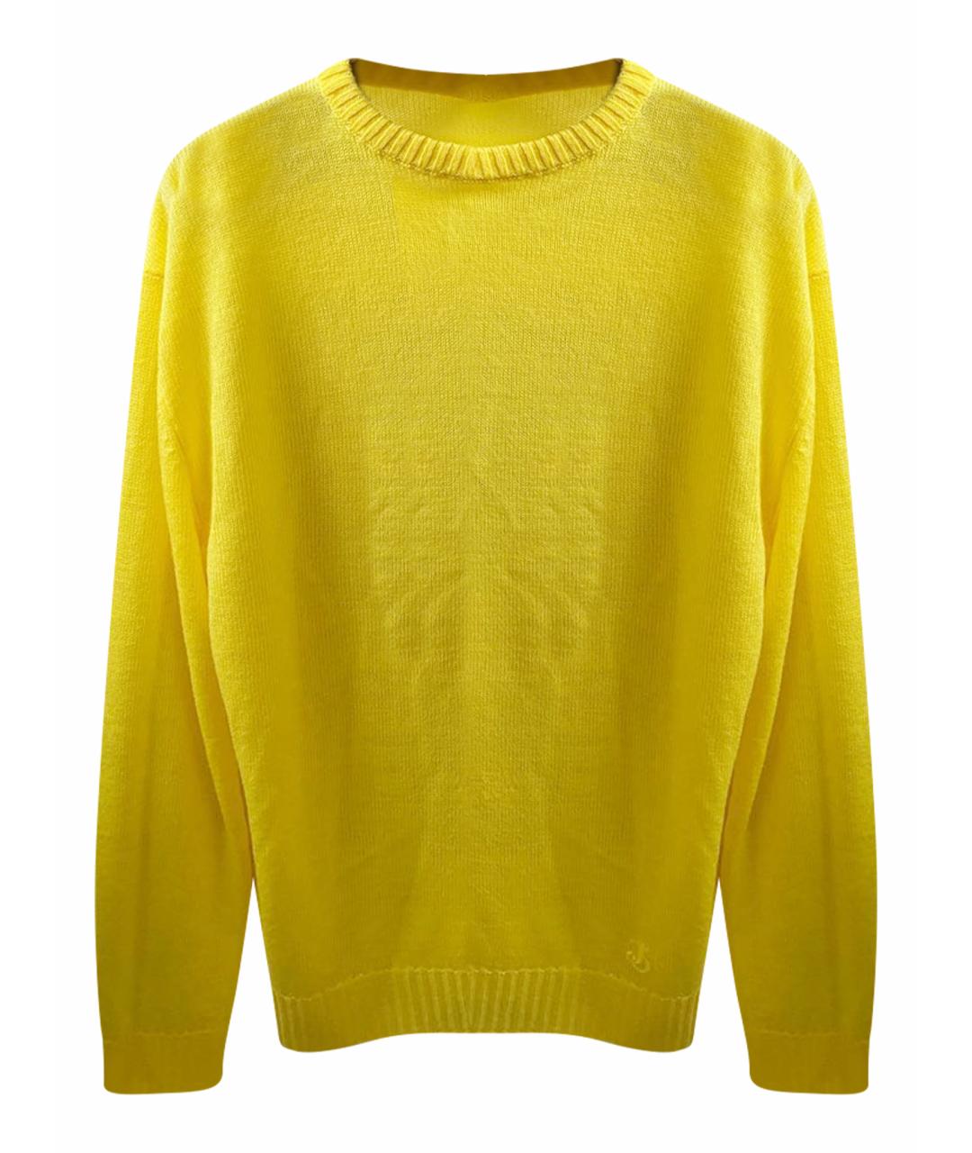 JIL SANDER Желтый кашемировый джемпер / свитер, фото 1
