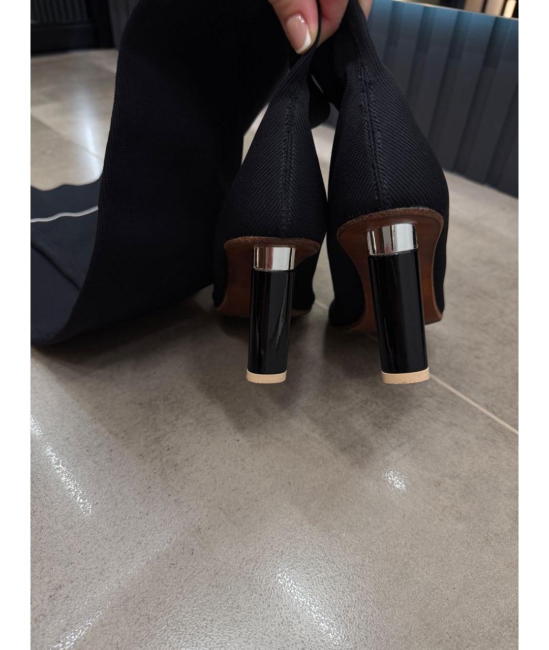 VETEMENTS Черные ботфорты, фото 4