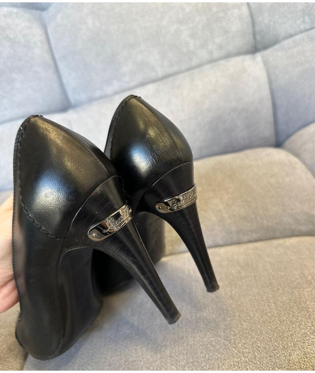 LOUIS VUITTON Черные кожаные туфли, фото 4