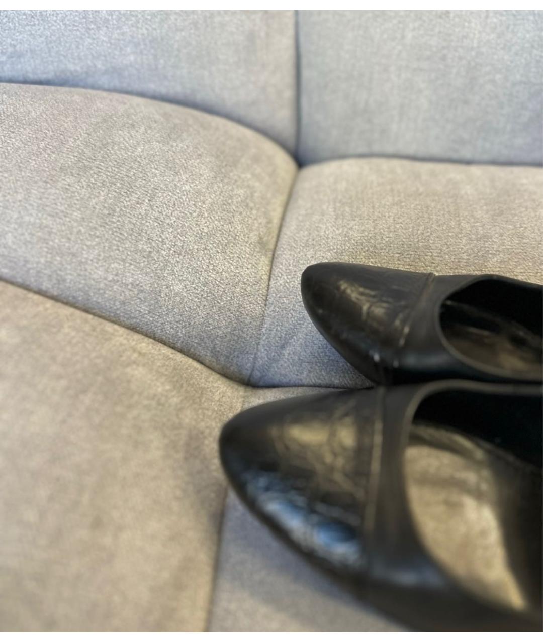 LOUIS VUITTON Черные кожаные туфли, фото 3