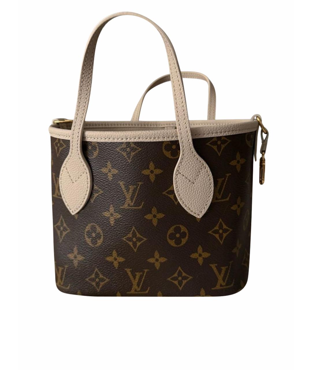 LOUIS VUITTON Бежевая кожаная сумка тоут, фото 1