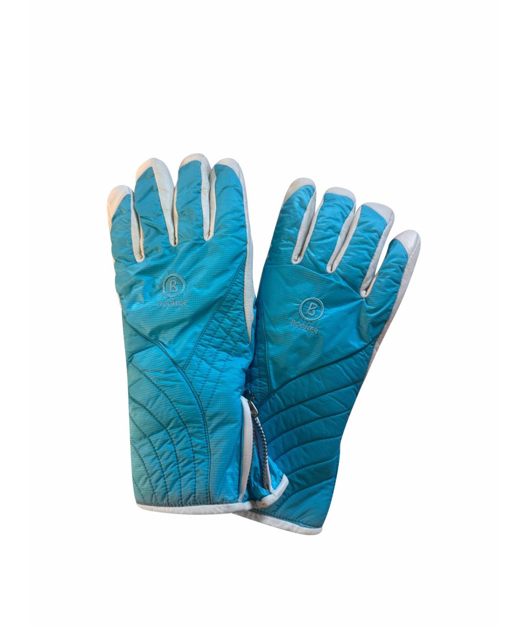BOGNER Голубые перчатки, фото 1