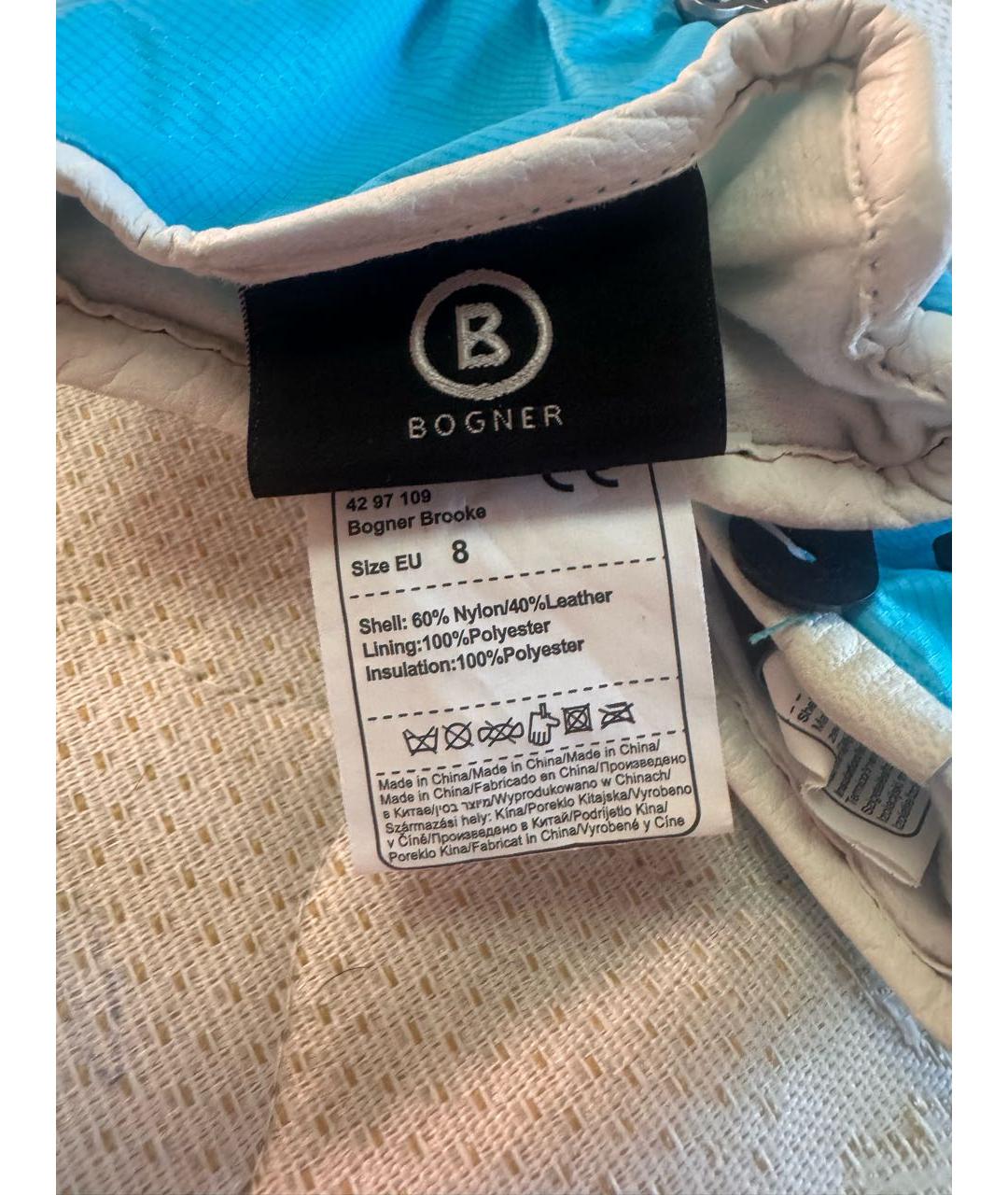 BOGNER Голубые перчатки, фото 4