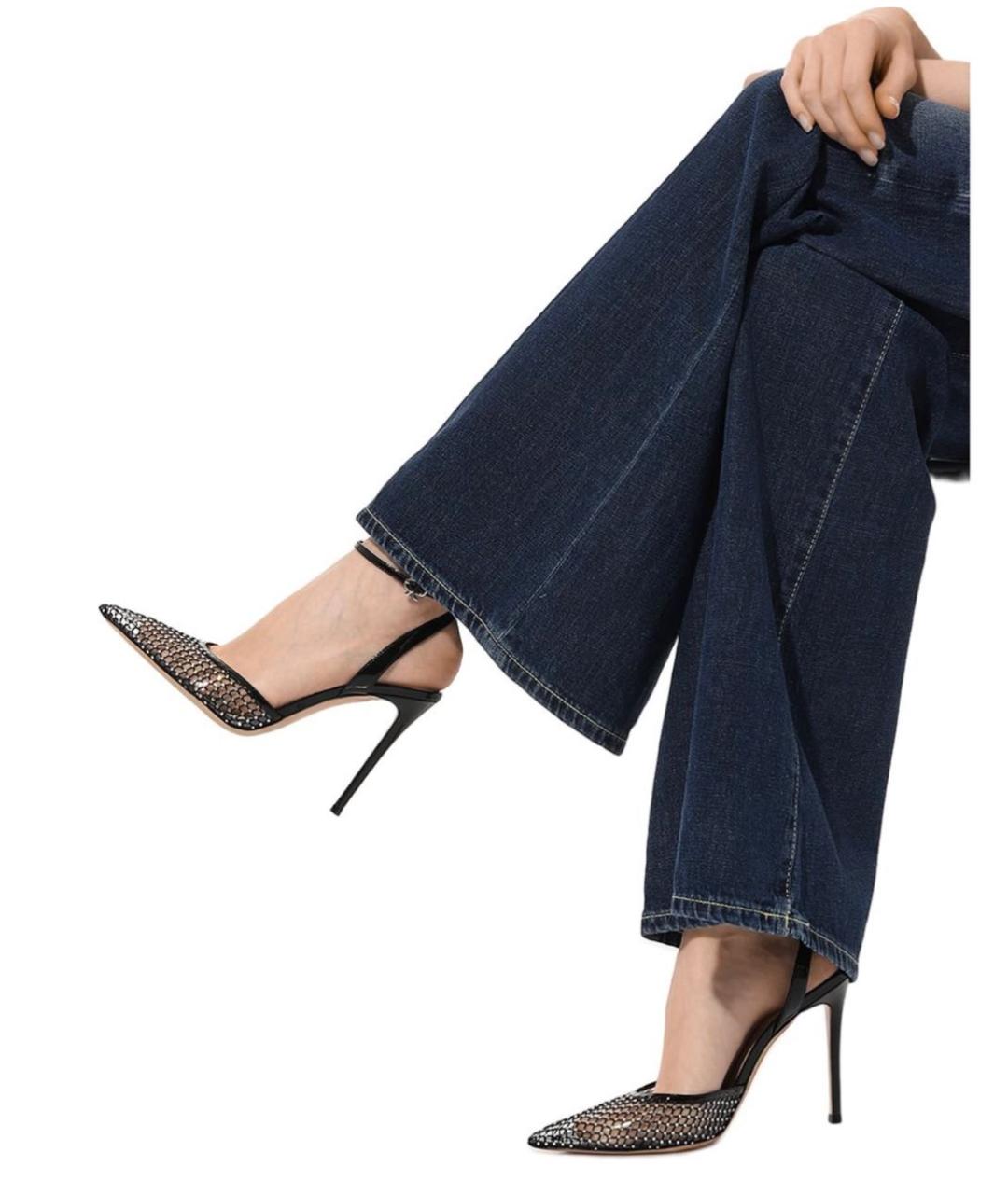 GIANVITO ROSSI Черные босоножки, фото 3