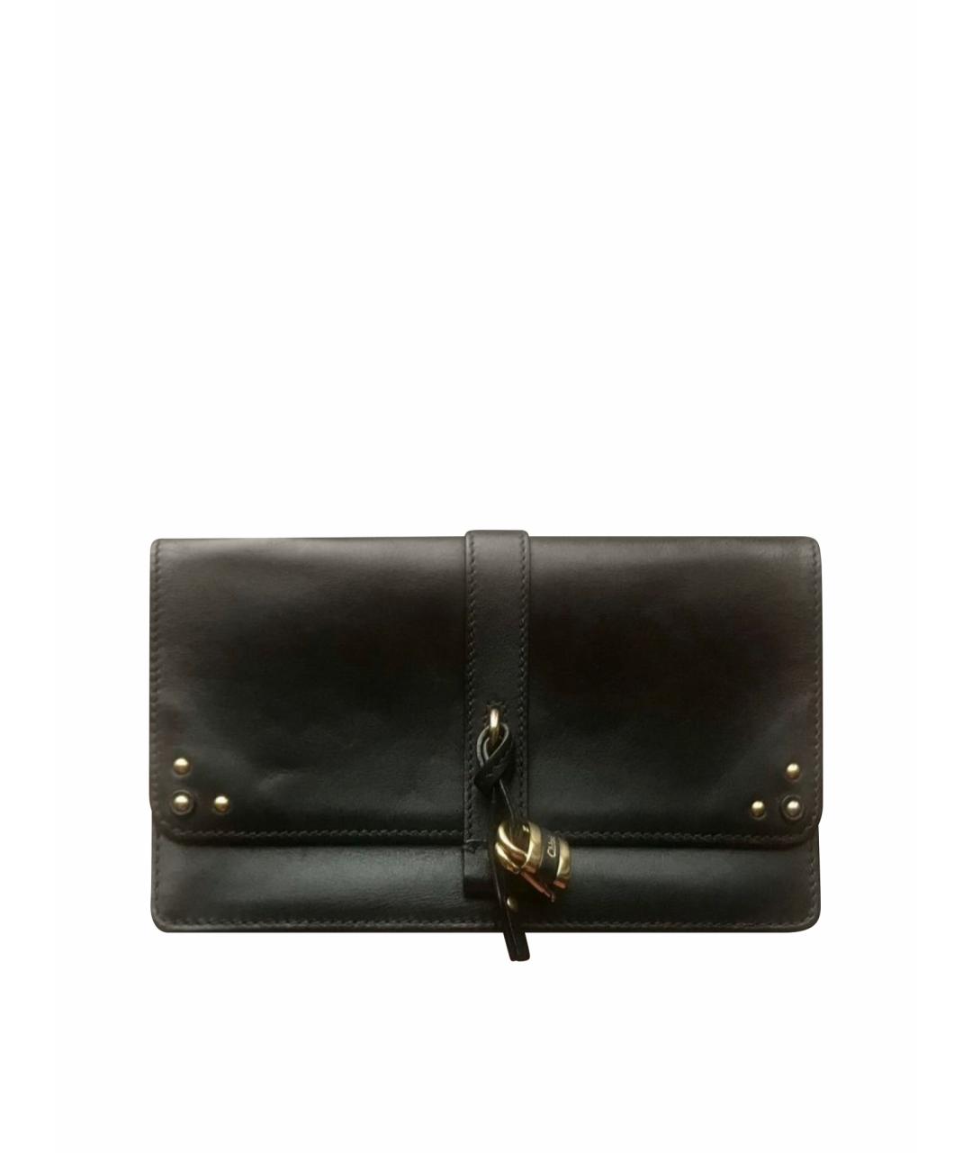 CHLOE Черная кожаная сумка через плечо, фото 1