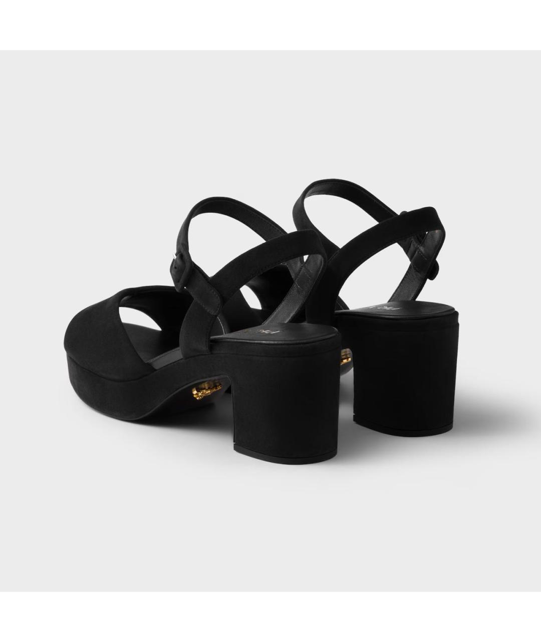 PRADA Черные замшевые босоножки, фото 3