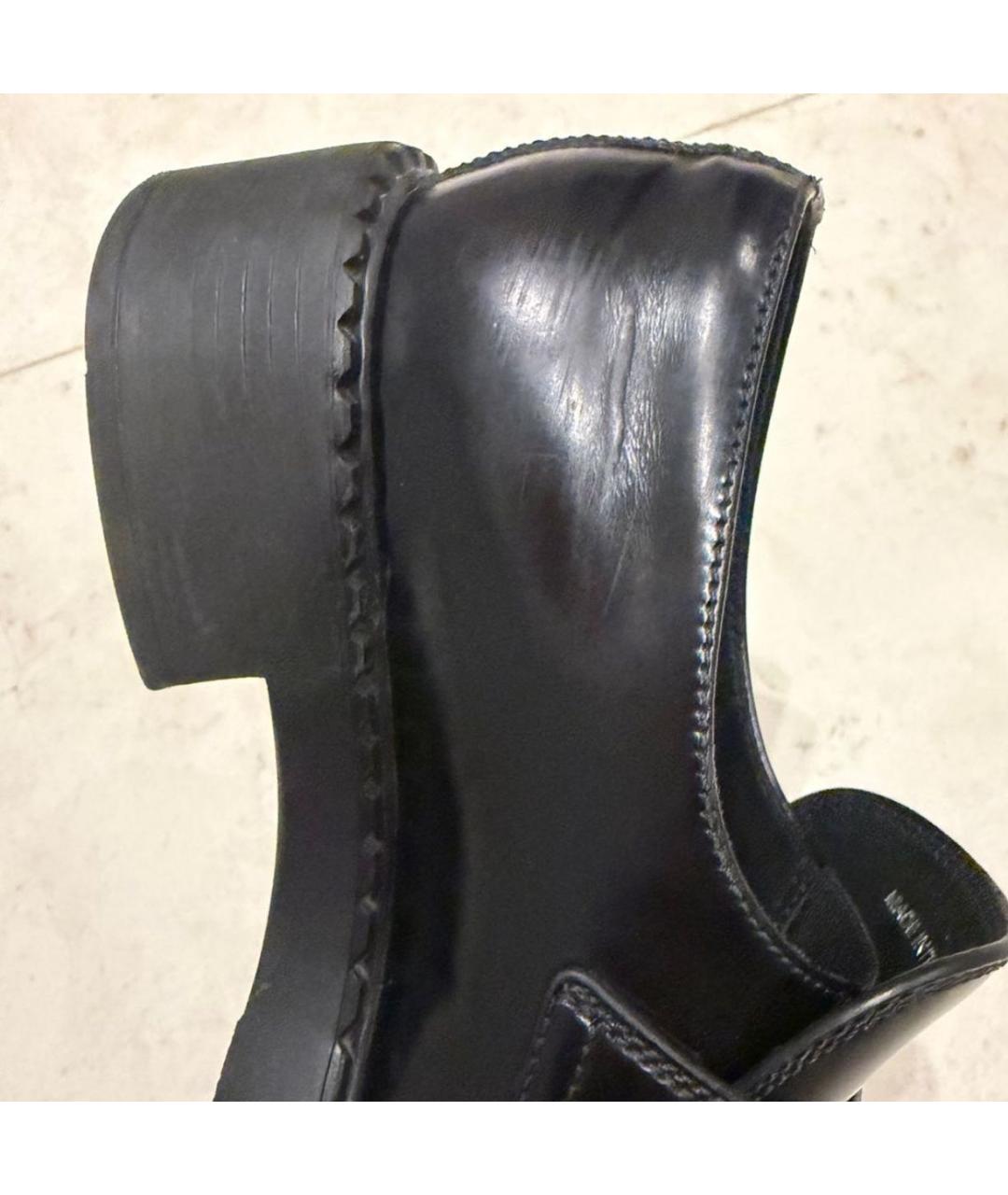 PRADA Черные кожаные лоферы, фото 4