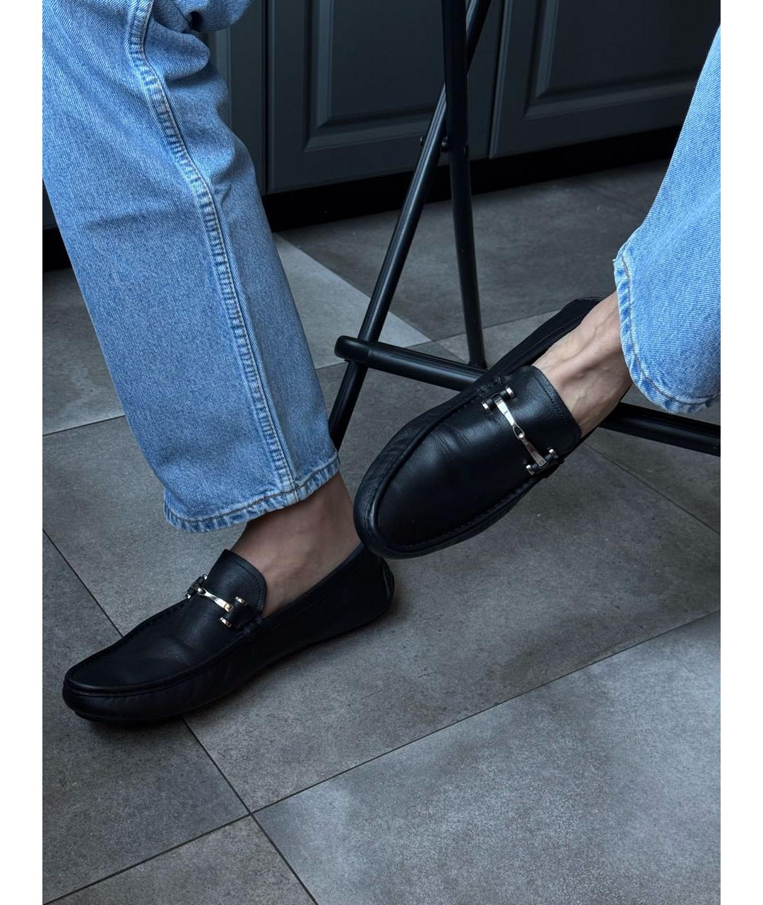 GUCCI Черные кожаные мокасины, фото 6