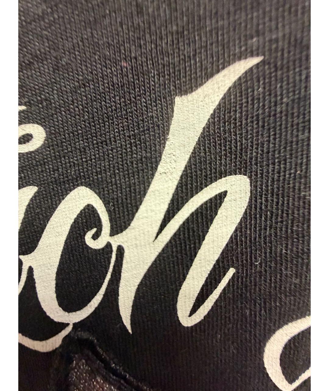 JOHN RICHMOND Черная хлопковая футболка, фото 5