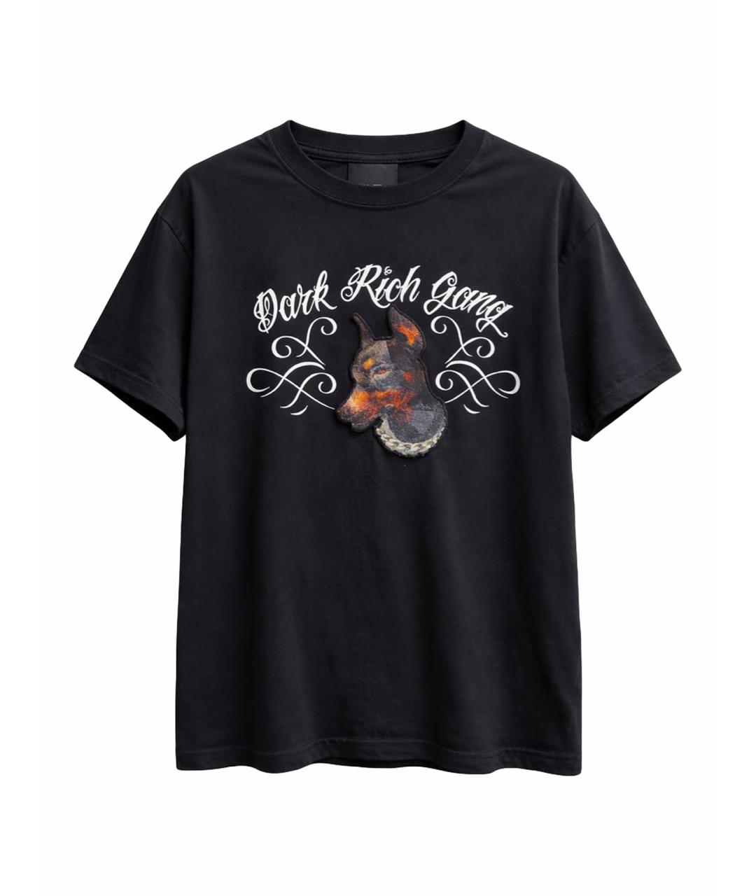 JOHN RICHMOND Черная хлопковая футболка, фото 1