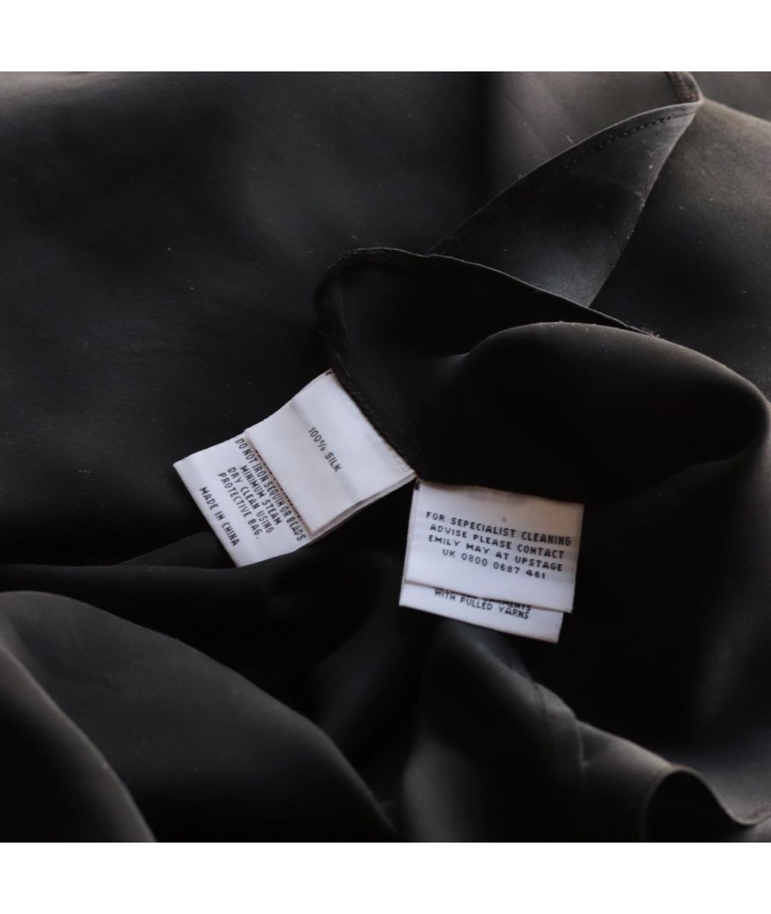 JENNY PACKHAM Серебряное шелковое вечернее платье, фото 8