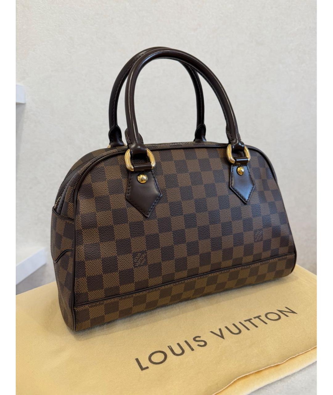 LOUIS VUITTON Коричневая сумка с короткими ручками, фото 5