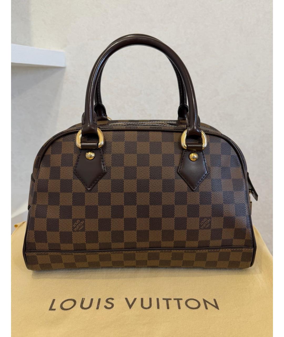 LOUIS VUITTON Коричневая сумка с короткими ручками, фото 2