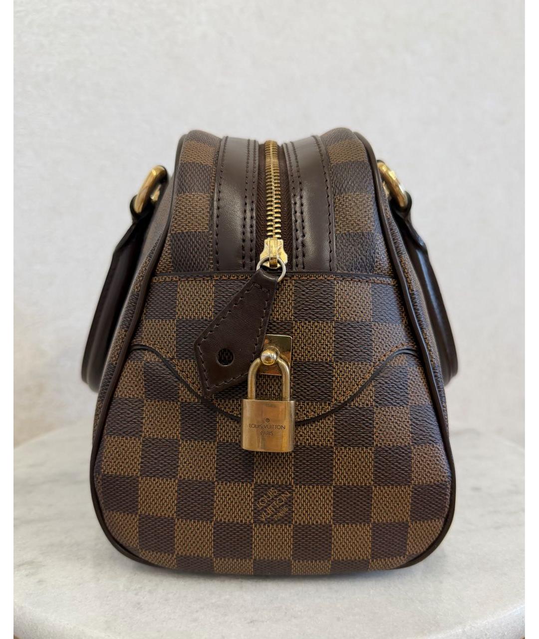 LOUIS VUITTON Коричневая сумка с короткими ручками, фото 6