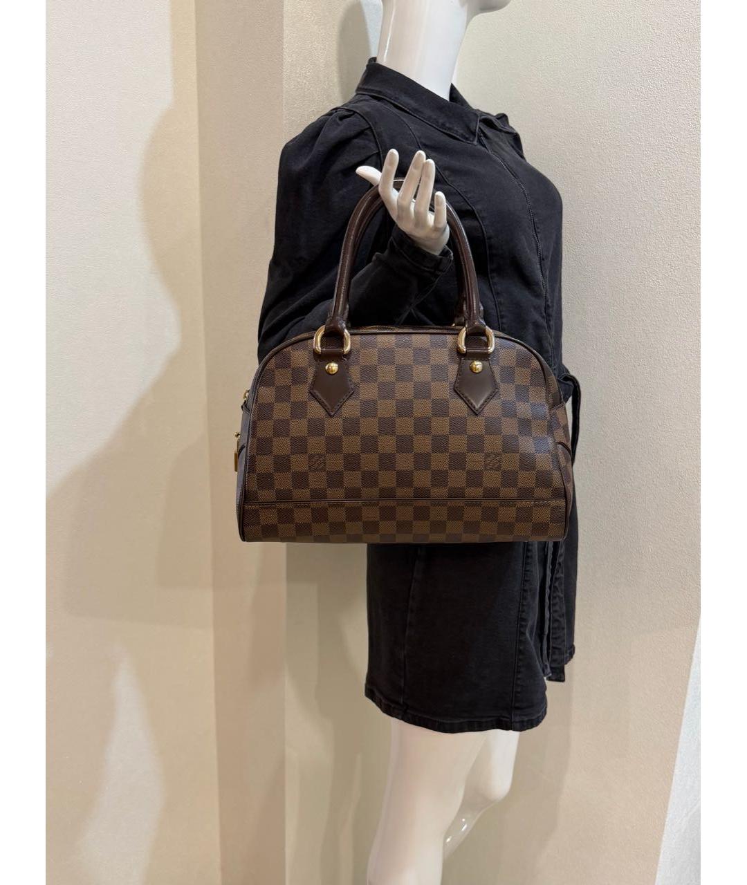 LOUIS VUITTON Коричневая сумка с короткими ручками, фото 3