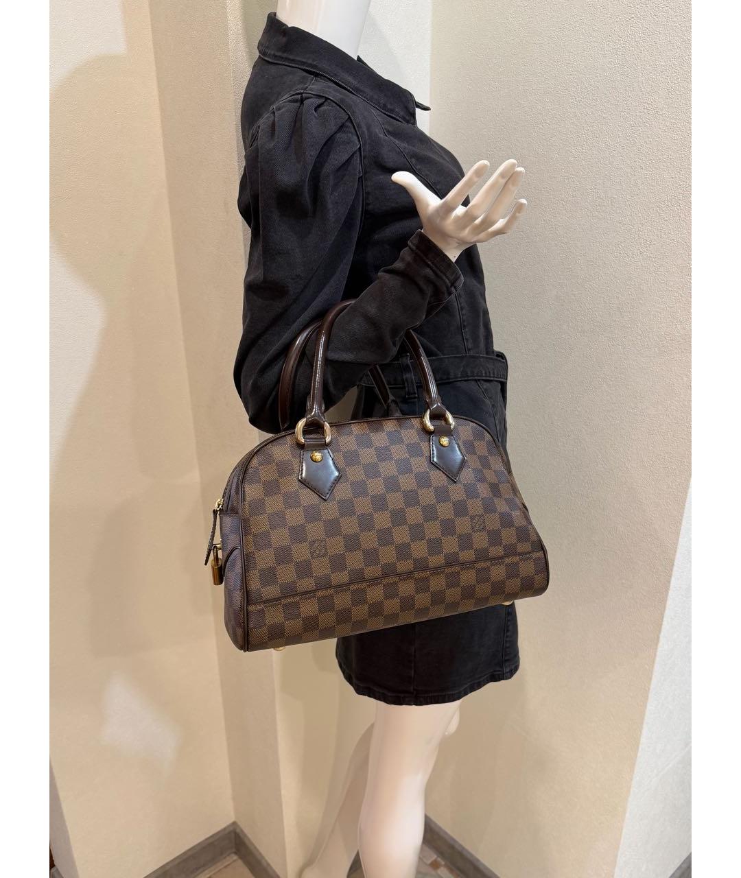 LOUIS VUITTON Коричневая сумка с короткими ручками, фото 4