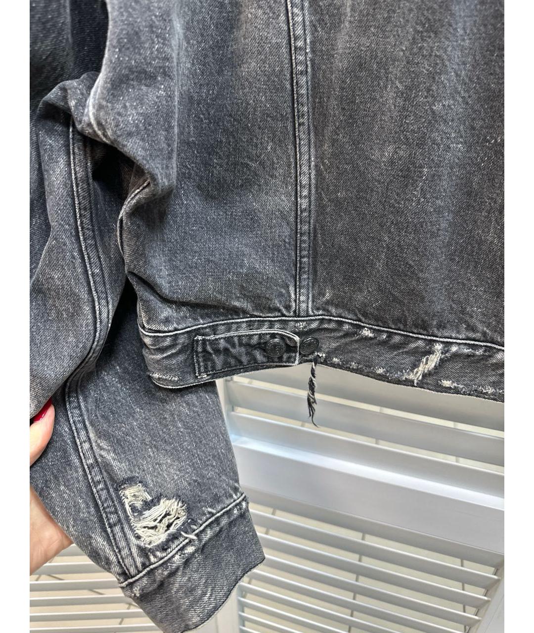 R13 Серая деним рубашка, фото 6
