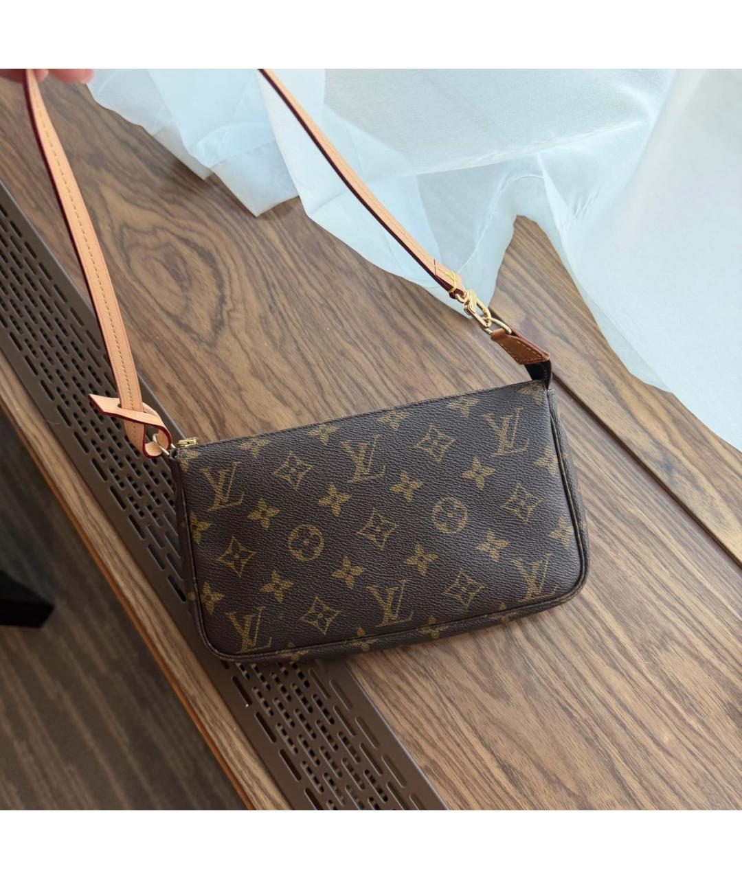 LOUIS VUITTON Коричневая сумка через плечо, фото 3