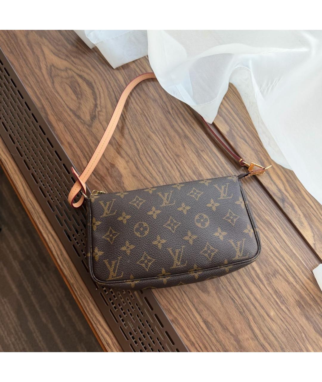 LOUIS VUITTON Коричневая сумка через плечо, фото 2
