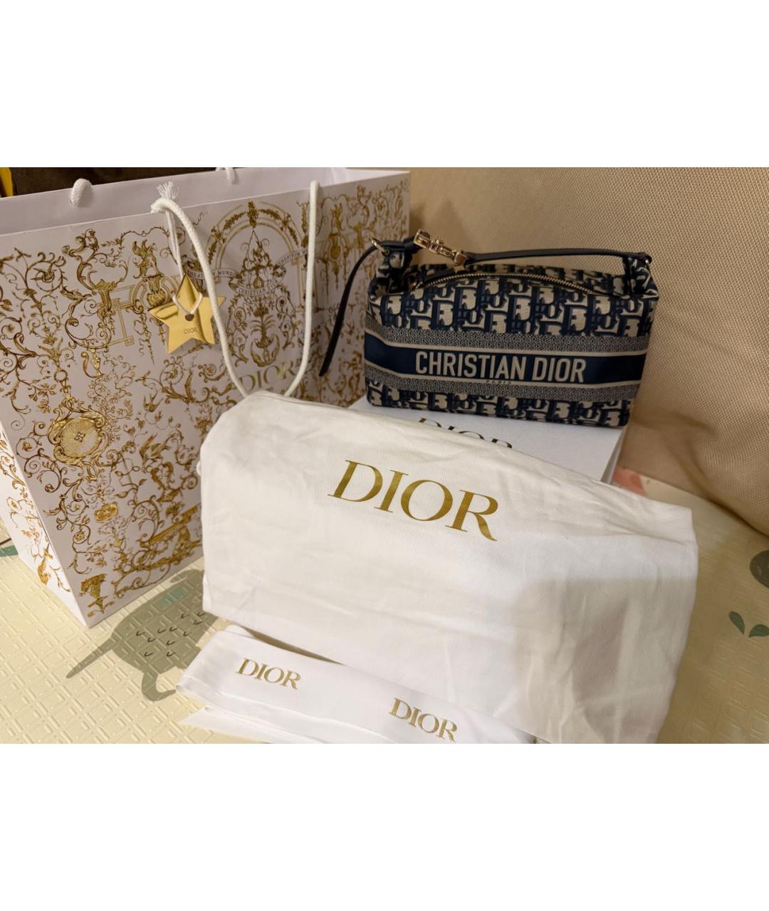 CHRISTIAN DIOR Антрацитовая сумка с короткими ручками, фото 6