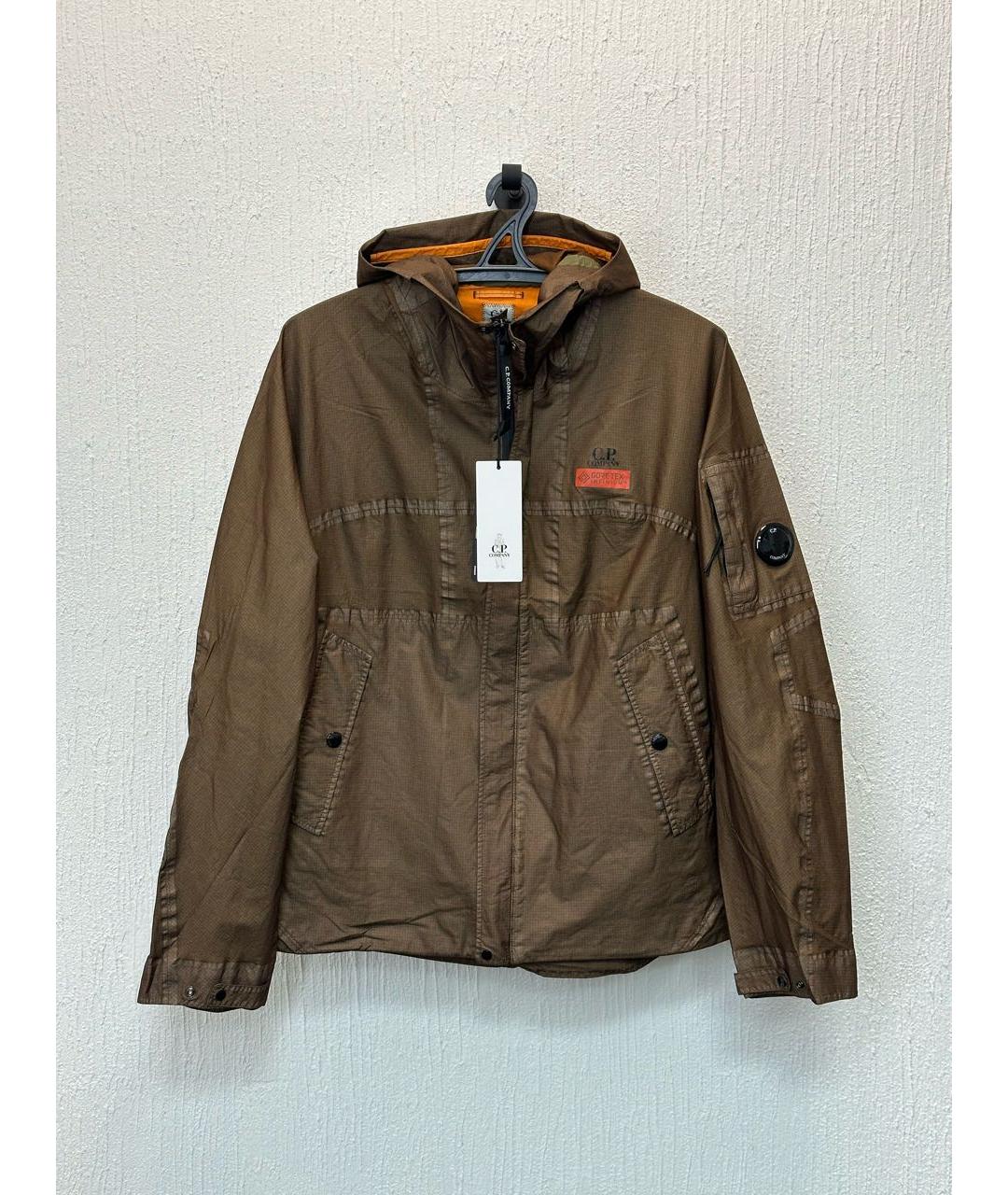 CP COMPANY Коричневая полиамидовая куртка, фото 9