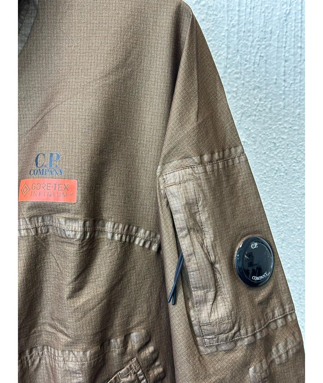 CP COMPANY Коричневая полиамидовая куртка, фото 4