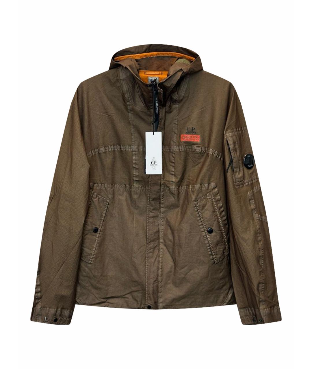 CP COMPANY Коричневая полиамидовая куртка, фото 1