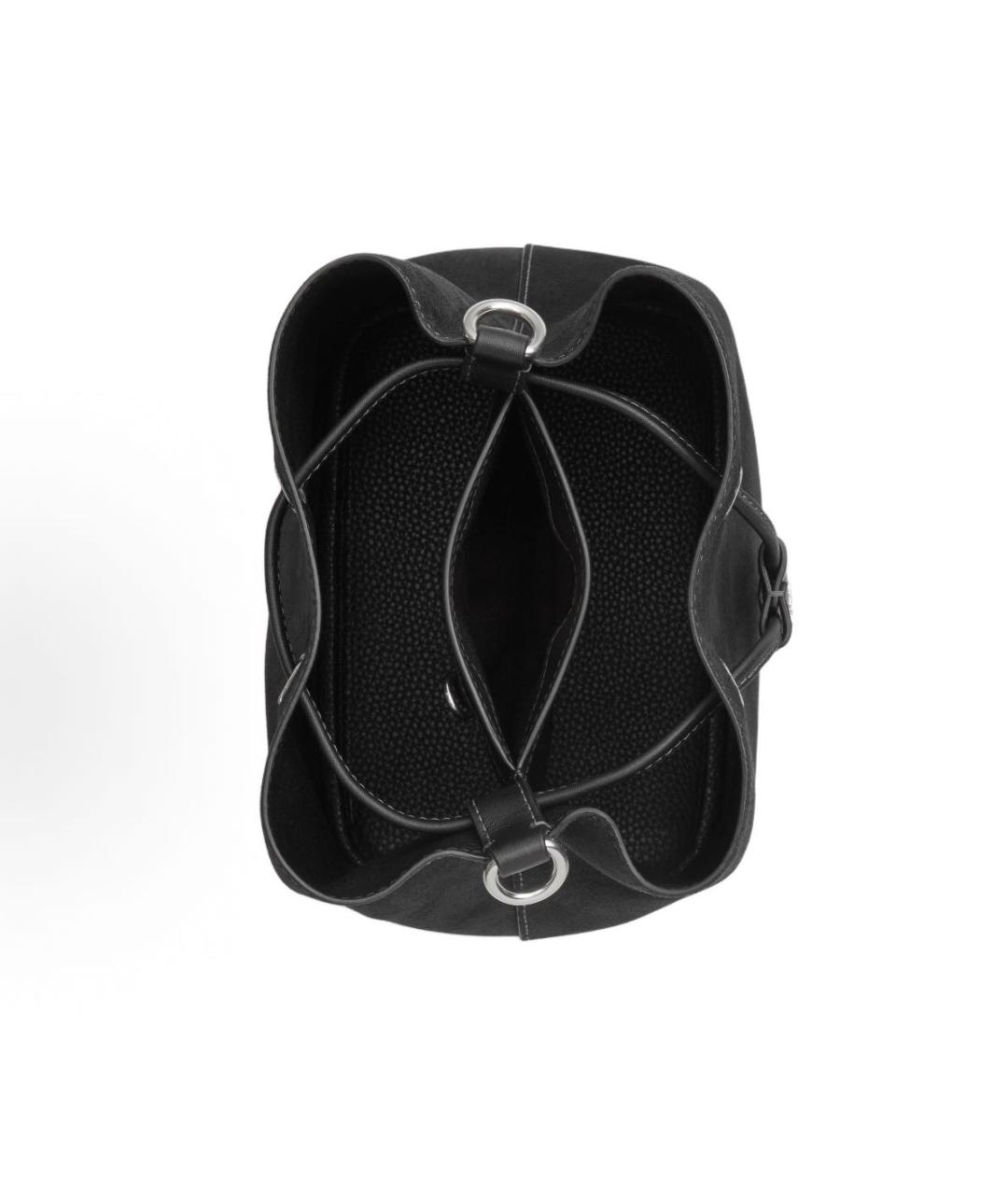 COACH Черная замшевая сумка через плечо, фото 5