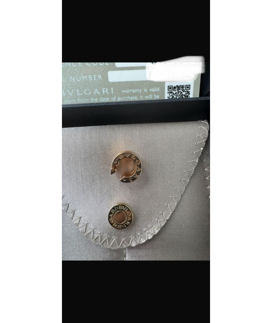 BVLGARI Золотые серьги из розового золота, фото 2