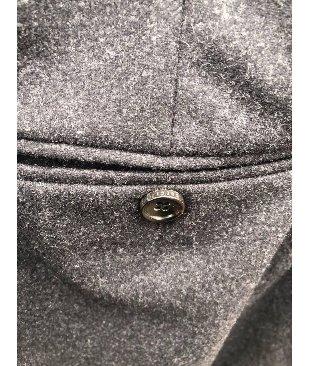 GUCCI Серые шерстяные классические брюки, фото 8