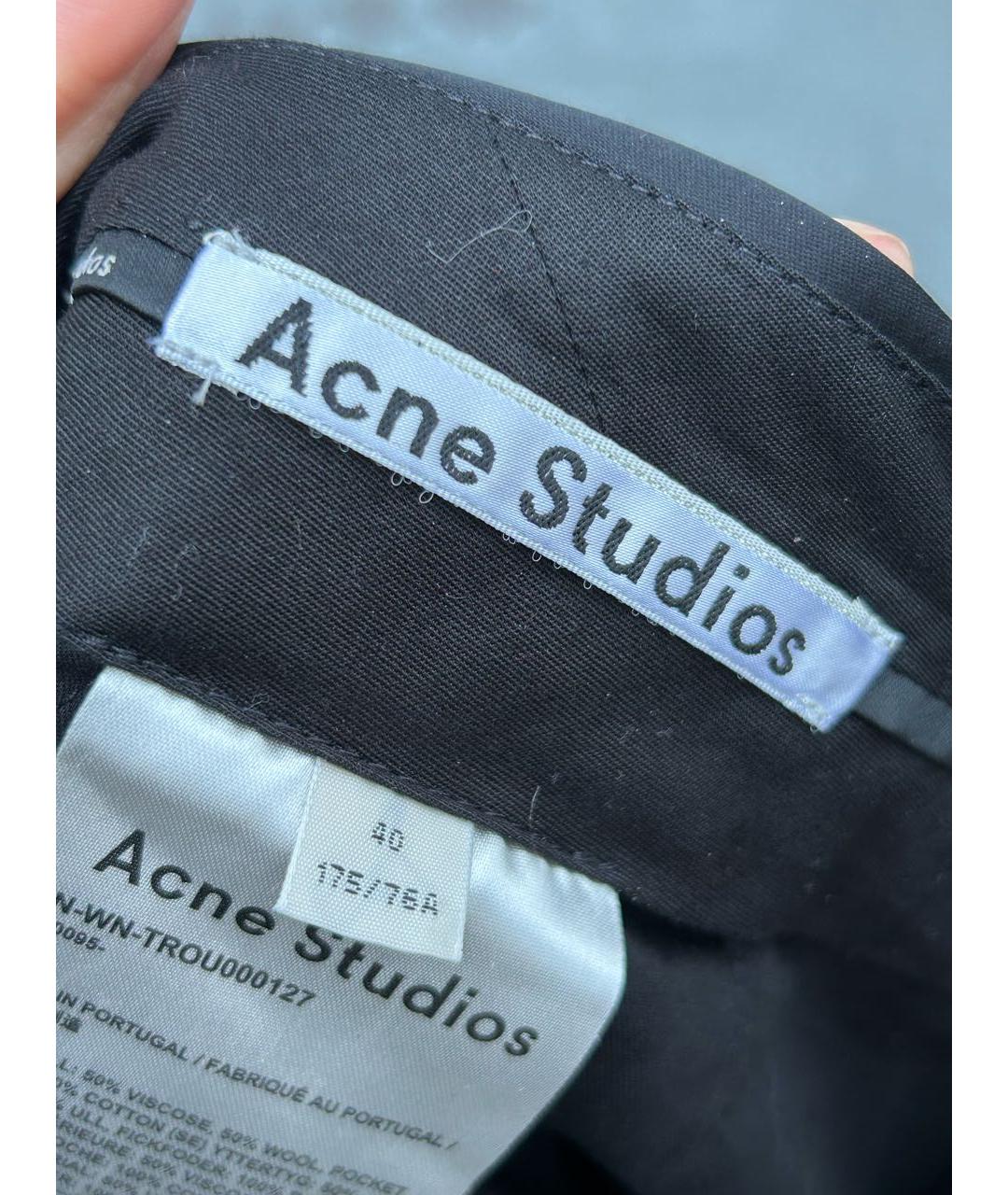 ACNE STUDIOS Черные брюки узкие, фото 3