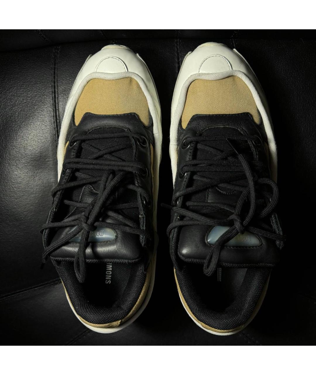 ADIDAS X RAF SIMONS Белые кожаные низкие кроссовки / кеды, фото 7