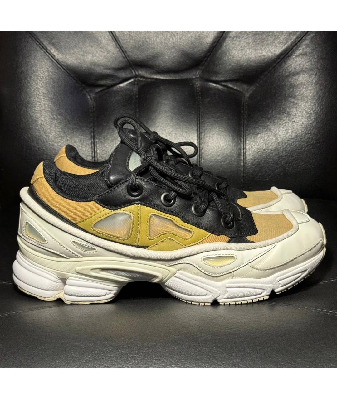 ADIDAS X RAF SIMONS Белые кожаные низкие кроссовки / кеды, фото 9