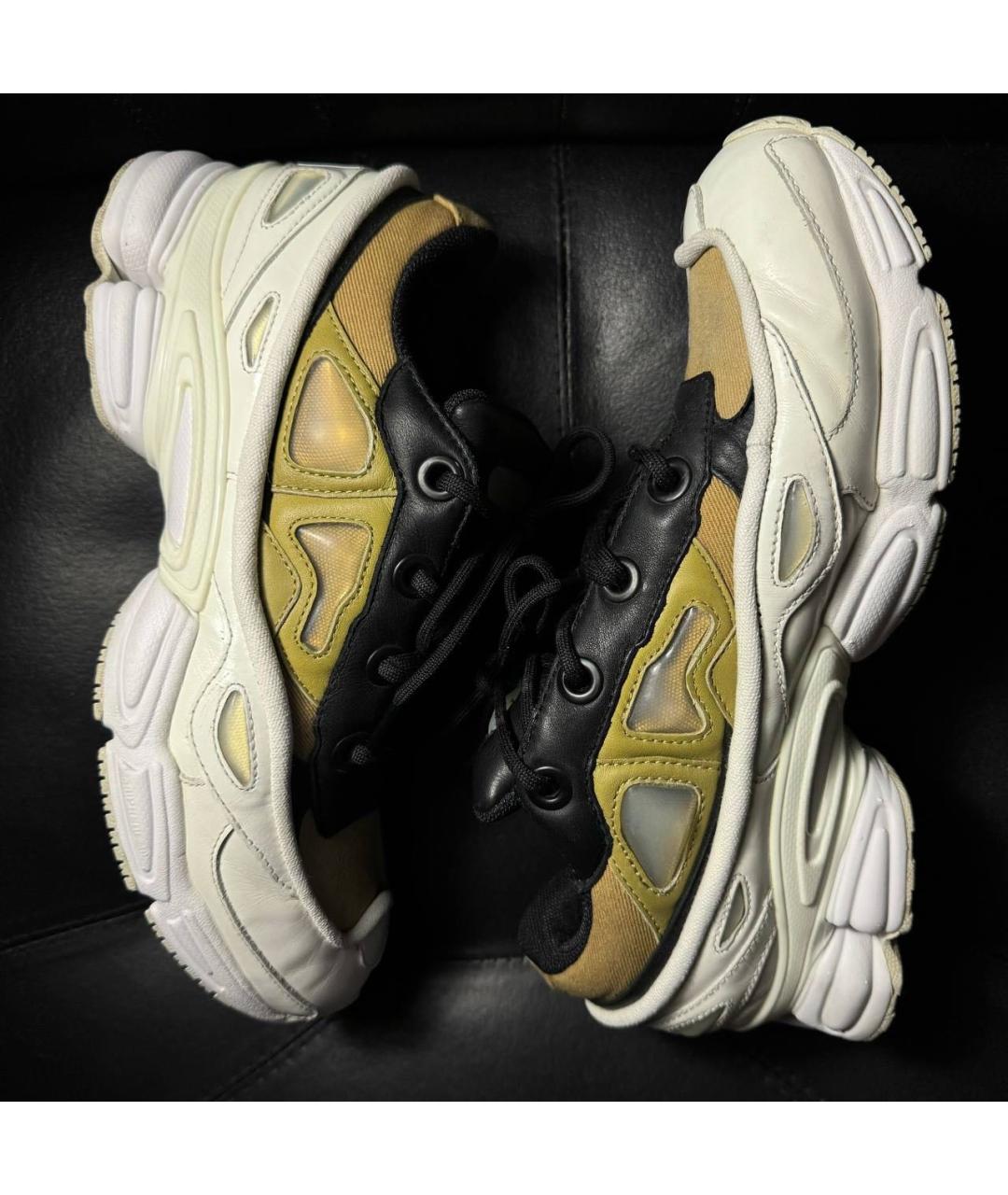 ADIDAS X RAF SIMONS Белые кожаные низкие кроссовки / кеды, фото 4