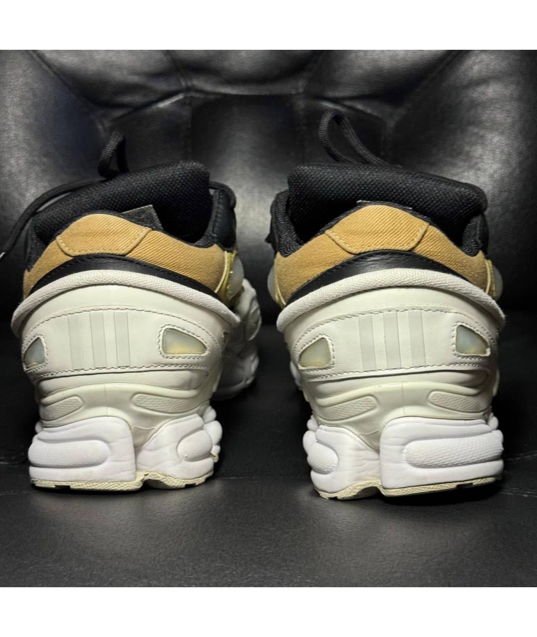 ADIDAS X RAF SIMONS Белые кожаные низкие кроссовки / кеды, фото 2