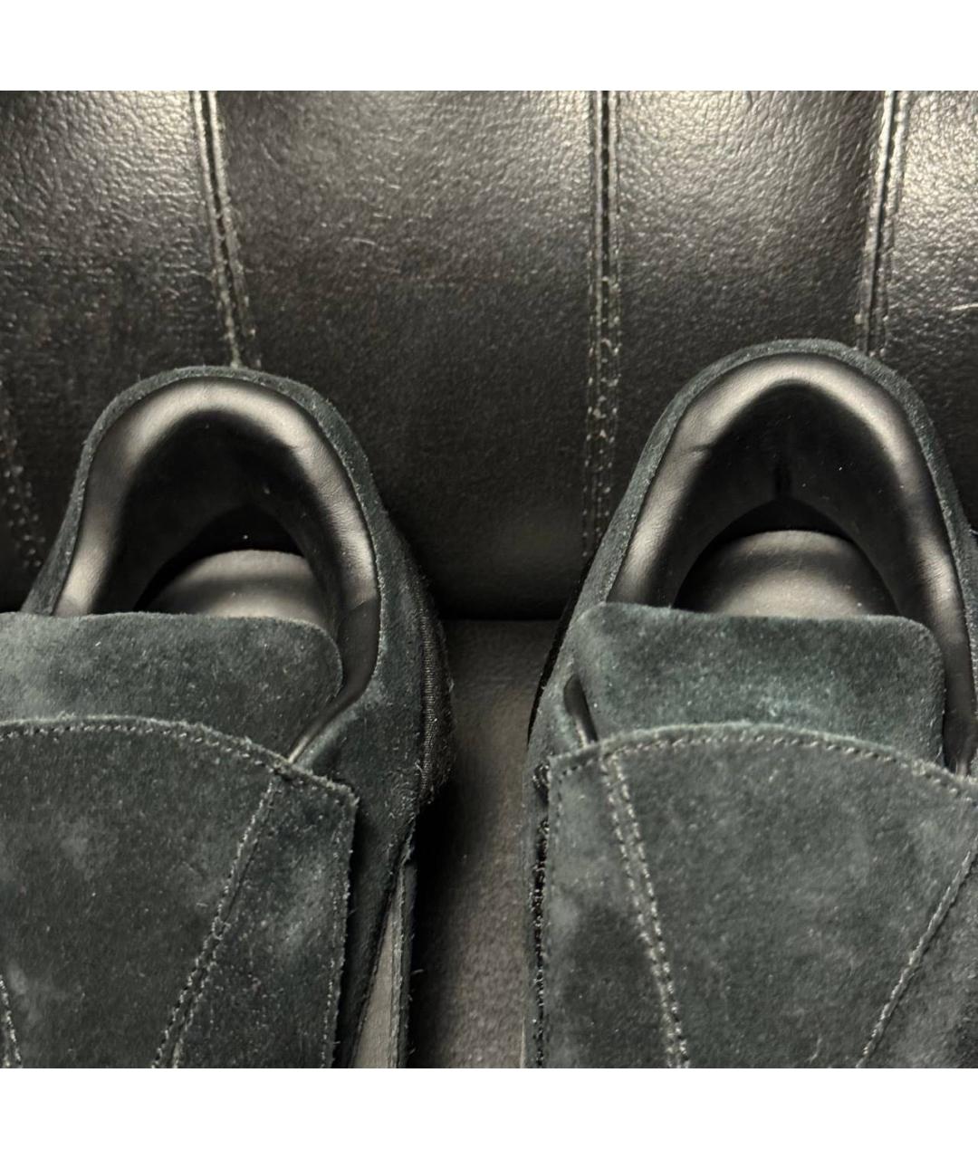RAF SIMONS Черные кожаные кроссовки, фото 7