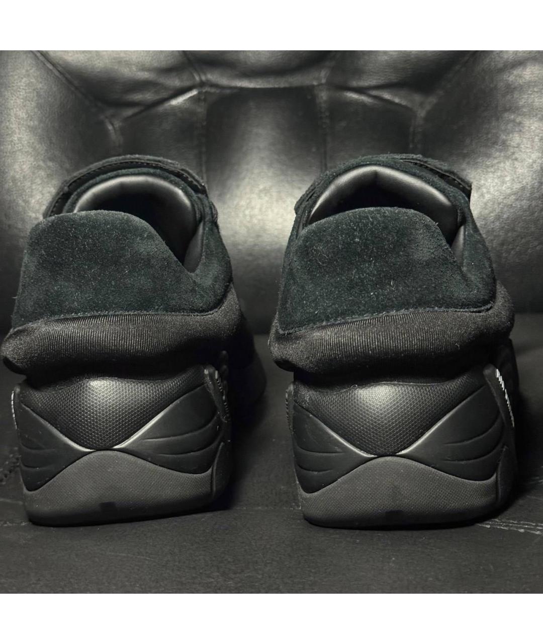 RAF SIMONS Черные кожаные кроссовки, фото 2