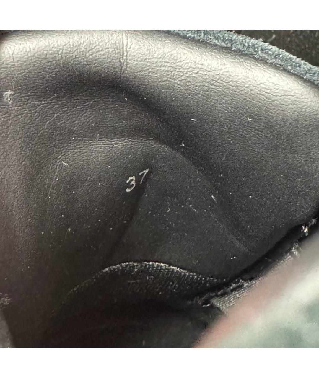 RAF SIMONS Черные кожаные кроссовки, фото 5