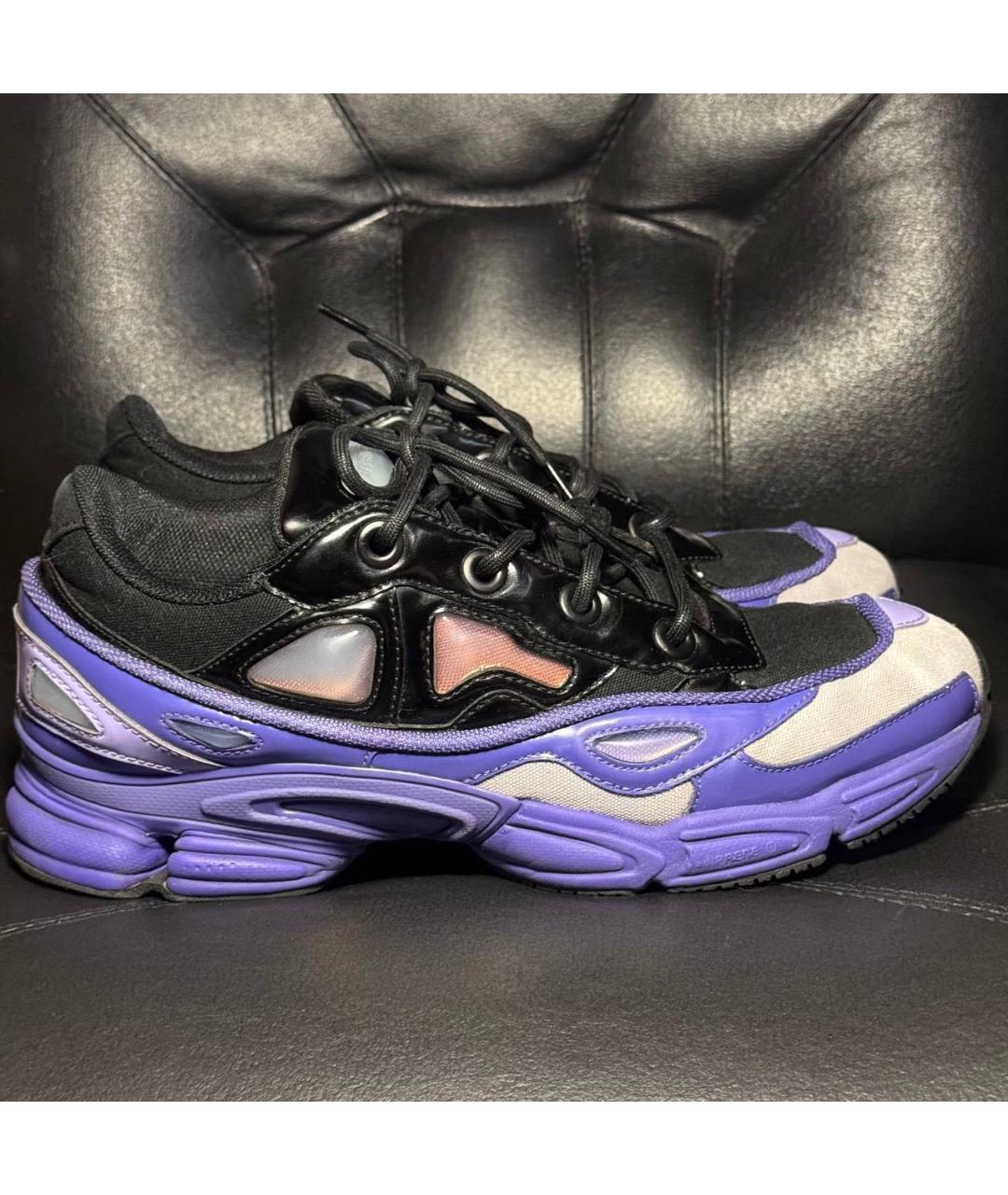 ADIDAS X RAF SIMONS Фиолетовые текстильные низкие кроссовки / кеды, фото 9