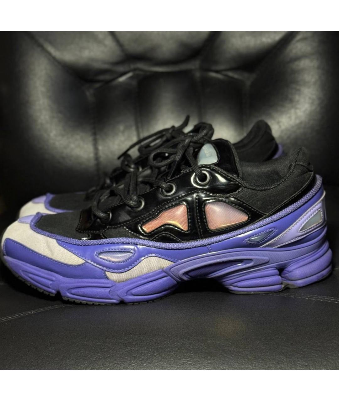 ADIDAS X RAF SIMONS Фиолетовые текстильные низкие кроссовки / кеды, фото 3