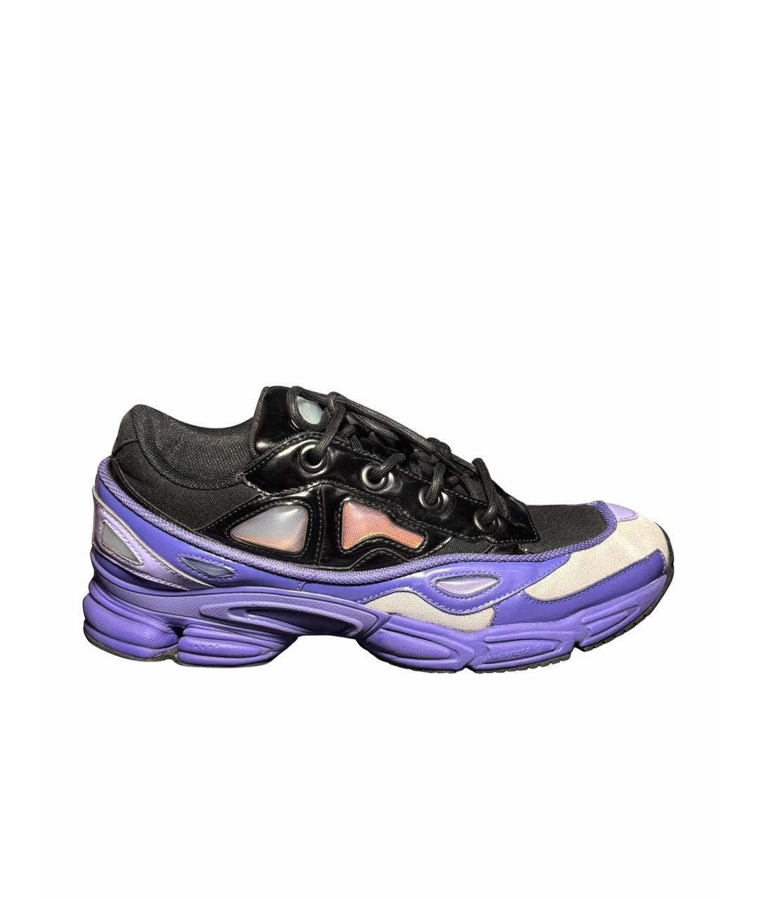 ADIDAS X RAF SIMONS Фиолетовые текстильные низкие кроссовки / кеды, фото 1