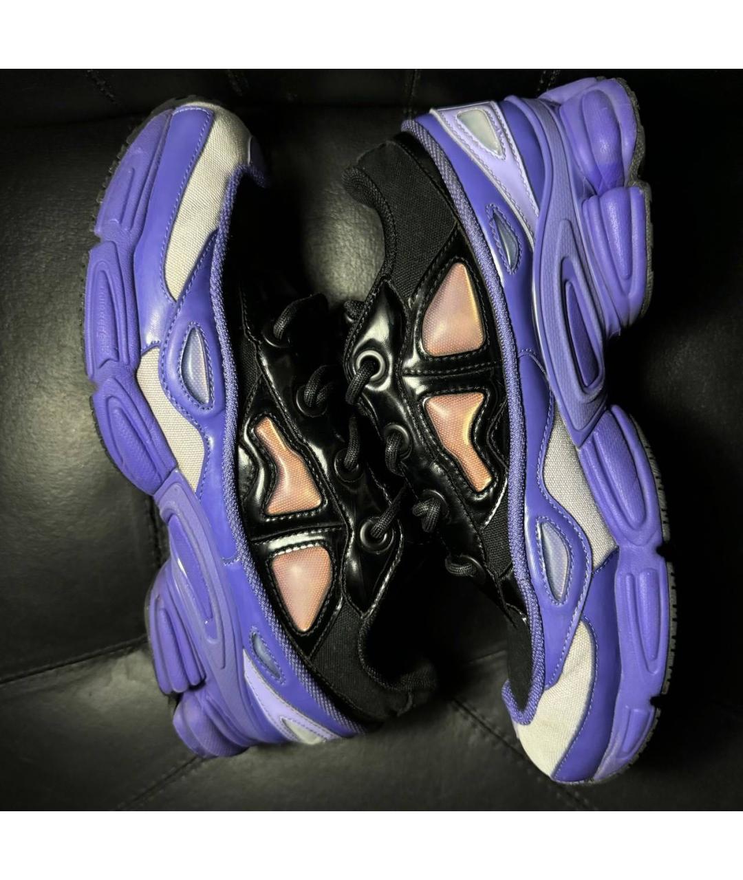 ADIDAS X RAF SIMONS Фиолетовые текстильные низкие кроссовки / кеды, фото 5