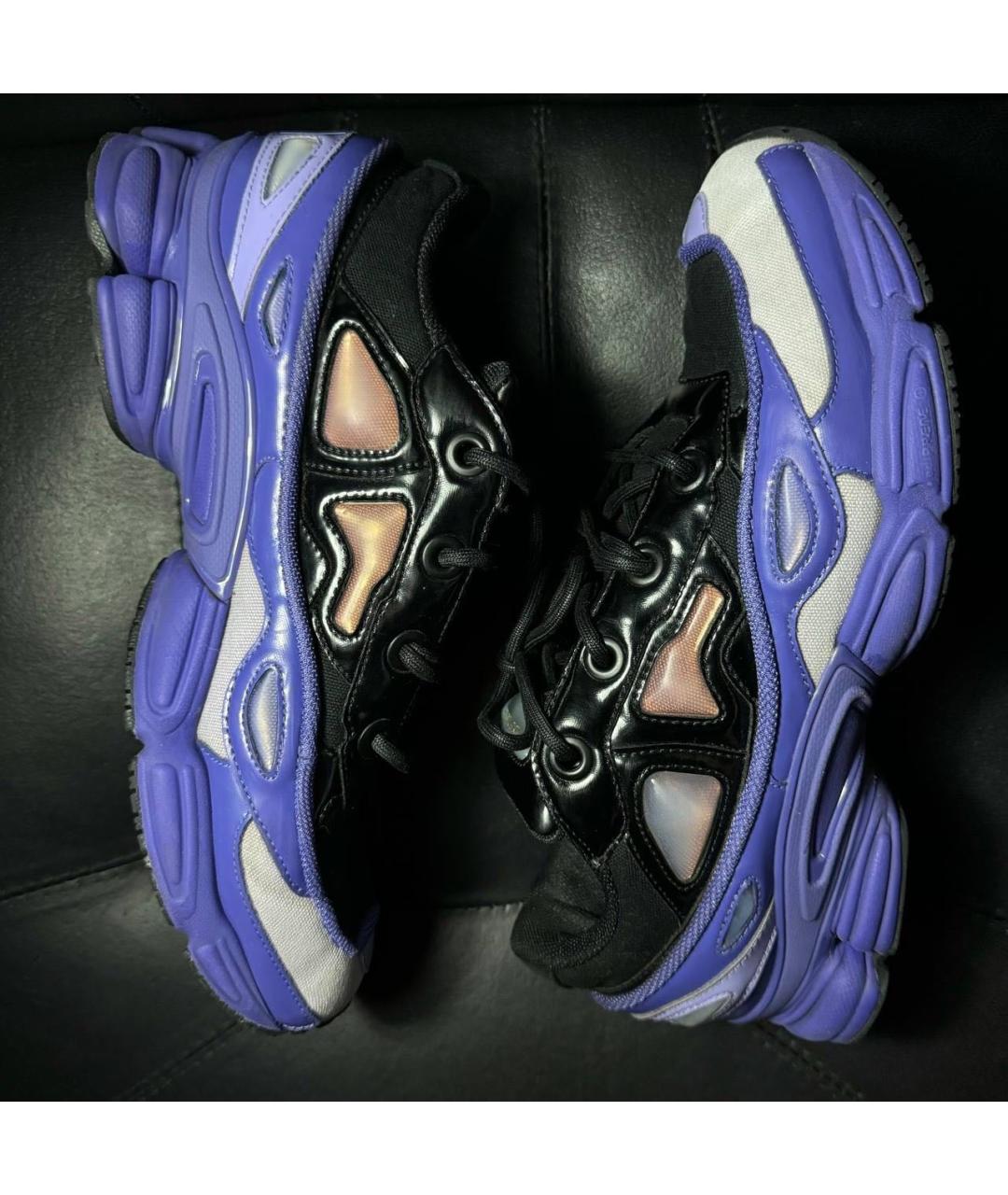 ADIDAS X RAF SIMONS Фиолетовые текстильные низкие кроссовки / кеды, фото 4